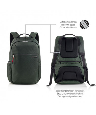 ÇANTË SHPINE PËR LAPTOP TO WORK M GREEN MIQUELRIUS