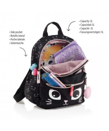 ÇANTË MINI CAT ZEZË MIQUELRIUS