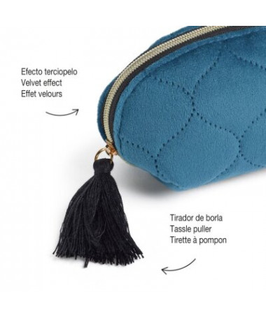 FOTROLLË E VOGEL COIN VELVET BLUE BRITISH BLOOM MIQUELRIUS