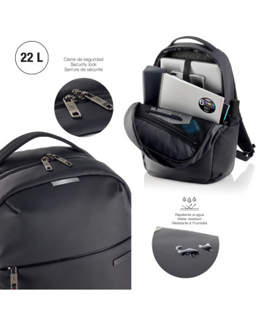 ÇANTË SHPINE PËR LAPTOP Çantë TO WORK M ZEZË MIQUELRIUS