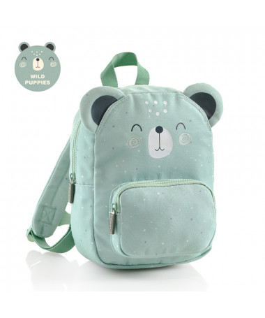 ÇANTË MINI, WILD PUPPIES, BEAR, GREEN - MIQUELRIUS