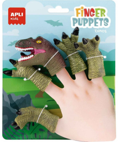 FINGER PUPPETS DINOS GJELBËRT APLI