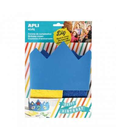 EVA FOAM BIRTHDAY CROWN e kaltër APLI