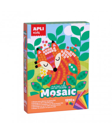 EVA FOAM MOSAIC ANIMALS 1/4 APLI