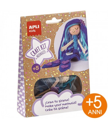 CRAFT KITS e kaltër MERMAID APLI