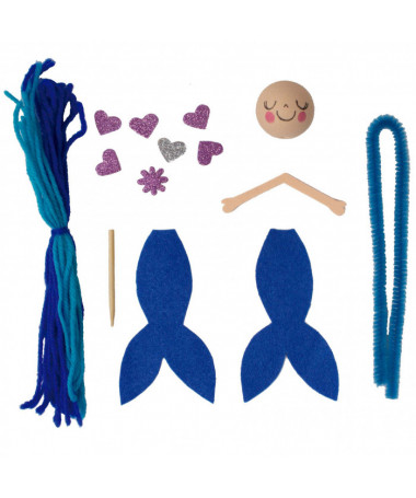 CRAFT KITS e kaltër MERMAID APLI