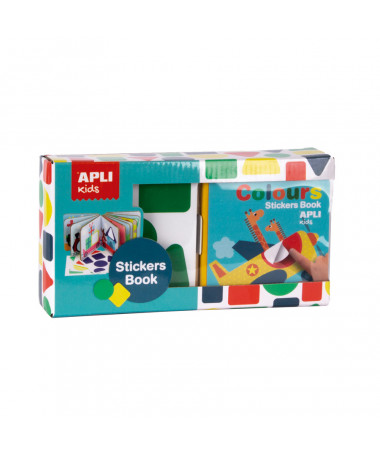 MY FIRST BOOK WITH STICKERS GEOMETRIC SHAPES APLI