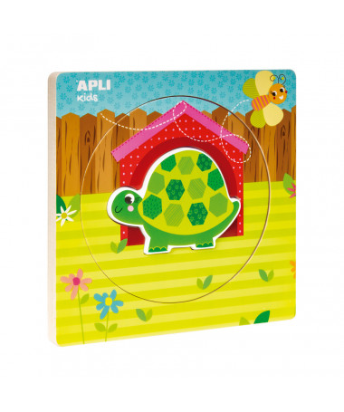 PUZZLE DRURI ANIMAL LAYERS TORTOISE APLI
