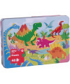 PUZZLE NË KUTI METALLIC DINOSAURS 1/48 APLI