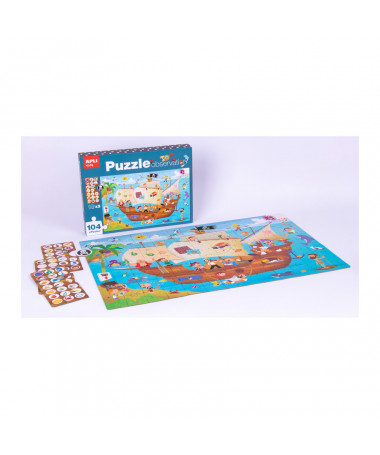 PUZZLE OBSERVATION PIRATE SHIP 1/104 APLI