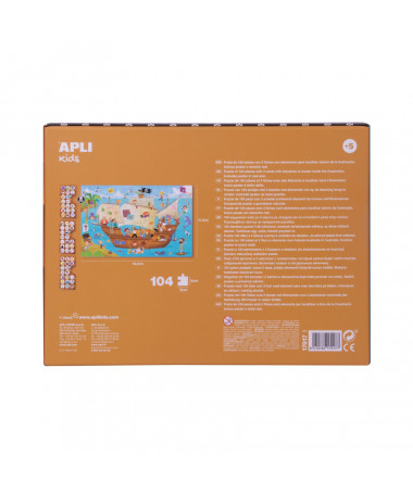 PUZZLE OBSERVATION PIRATE SHIP 1/104 APLI