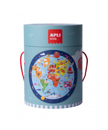 PUZZLE CIRCULAR WORLD MAP 1/48 APLI