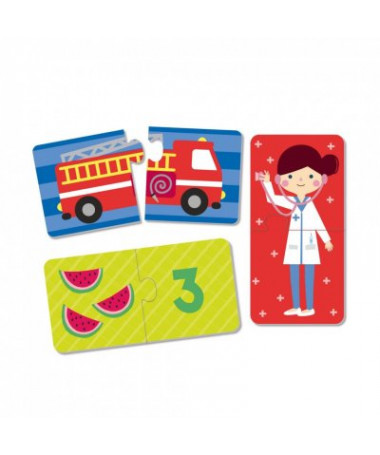 PUZZLE 1/3 TRANSPORT/NUMBERS/PROFESSIONS APLI