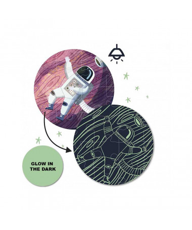 PUZZLE GLOW IN THE DARK SOLAR SYSTEM 1/104 APLI