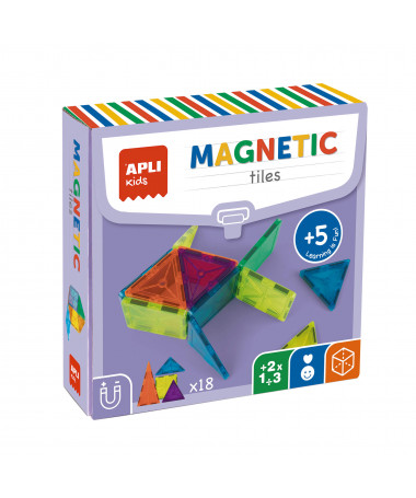 BUILDING GAMES MAGNETIC TILES 1/18 APLI