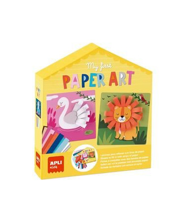 SET MY FIRST PAPER ART HOUSE SHAPE APLI