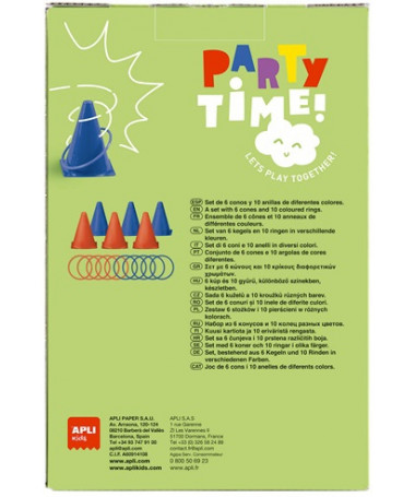 SET THROW THE RINGS ON THE CONES APLI