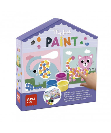 SET MY FIRST PAINT HOUSE SHAPE APLI