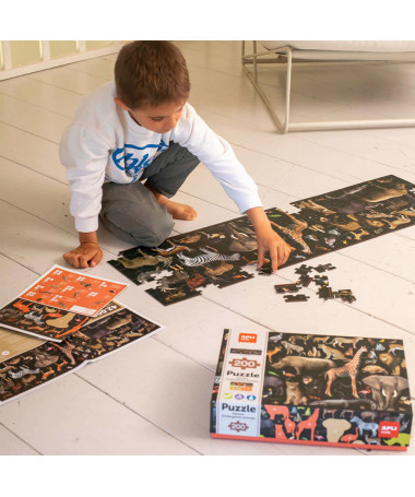 PUZZLE SAVANNAH ENDANGERED ANIMALS 1/200 APLI
