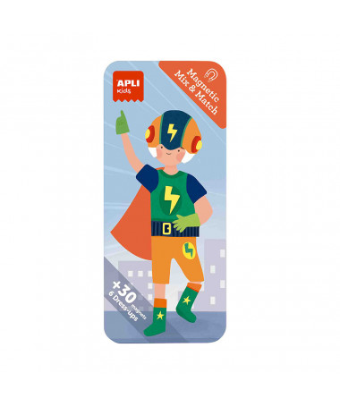 MAGNETIC MIX&MATCH SUPERHEROES APLI
