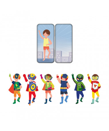 MAGNETIC MIX&MATCH SUPERHEROES APLI
