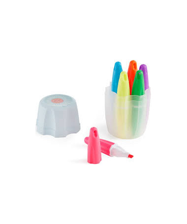 SET TEXTMARKER FLOWER SHAPE BABY BLUE 1/6 MIQUELRIUS