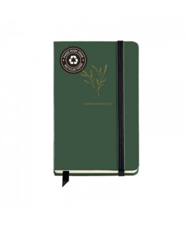 LOGBOOK A6 100fl GARDEN LEAVES MIQUELRIUS