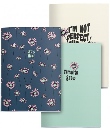 NOTEBOOK A5 1/3 DOTS HAPPY DAISES MIQUELRIUS