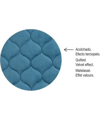 NOTEBOOK A5 DOTTED VELVET BLUE BRITISH BLOOM MIQUELRIUS