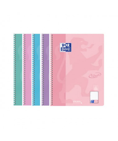 FLETORE A4 ME SPIRALE, TOUCH, katror, 80fletë, 90 gr - OXFORD