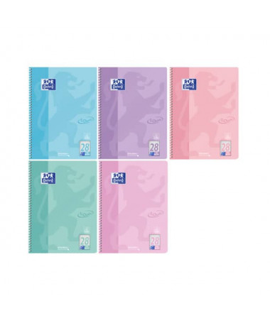 FLETORE A4 ME SPIRALE 80fl. / TOUCH OPTIK PAPER PASTEL OXFORD