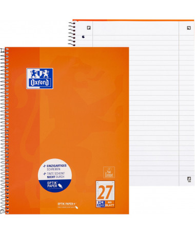 FLETORE A4 ME SPIRALE 80fl. / OPTIK PAPER PORTOKALL OXFORD