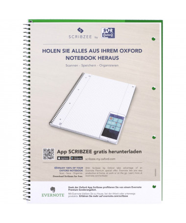 FLETORE A4 ME SPIRALE 80fl. / LEFT HANDER OPTIK PAPER GJELBËR OXFORD