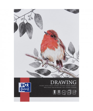 DRAWING PAD A4 25fl. 200gr GLU OXFORD