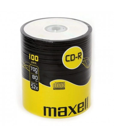 CD-R 80 52X 100 SHRINK MAXELL