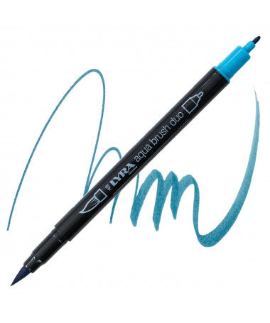 AQUA BRUSH DUO DEEP TURQUOISE LYRA