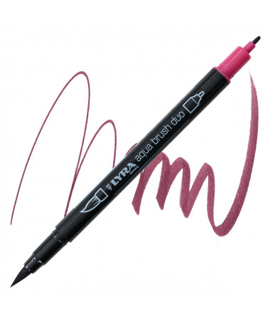 AQUA BRUSH DUO BURNT CARMINE LYRA