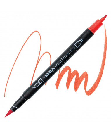 AQUA BRUSH DUO DARK ORANGE LYRA