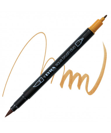 AQUA BRUSH DUO GOLD OCHRE LYRA