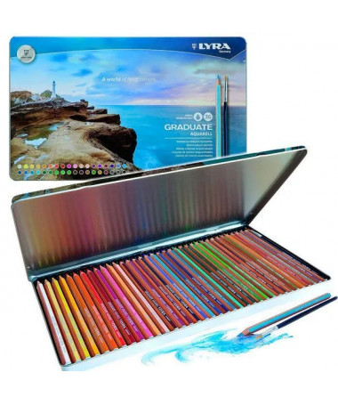 NGJYRA GRADUATE AQUARELL+ BRUSHË SET 36 pcs LYRA