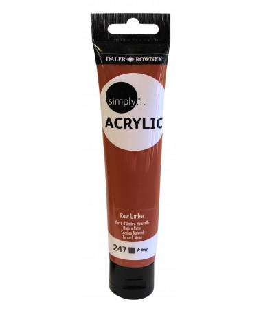 NGJYRË AKRIL SIMPLY 75ML RAW UMBER DALER ROWNEY