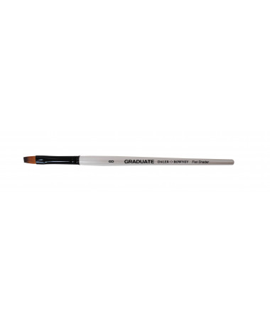 BRUSHË GRADUATE SYNTHETIC FLAT SHADER SHORT HANDLE No.8 DALER ROWNEY