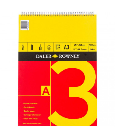 CARTRIDGE PAD, A4 150 gr 25 fletë DALER ROWNEY