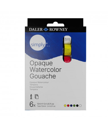 GOUACHE SET SIMPLY, 6 x 12ml DALER ROWNEY