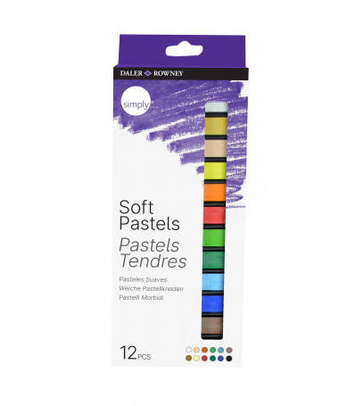 SOFT PASTEL SIMPLY, 12 COPË DALER ROWNEY