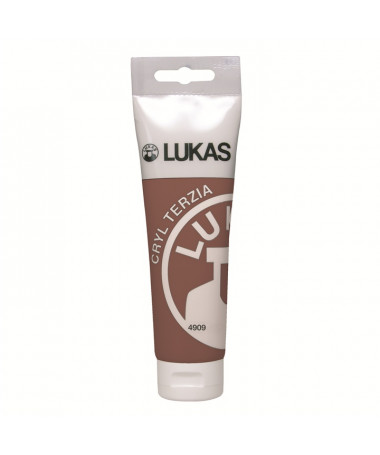 NGJYRË AKRILI TERZIA 125ML BURNT SIENNA 4909 LUKAS