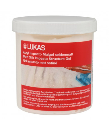ACRYLIC IMPASTO PAINTING GEL MATT 250ML 2294 LUKAS