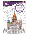 BLLOK ART THERAPY WORLD MONUMENTS SIMPLY, A5 25 fletë DALER ROWNEY