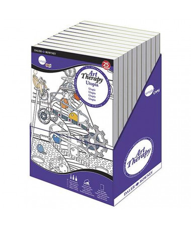 BLLOK ART THERAPY UTOPIA SIMPLY, A4 25 fletë DALER ROWNEY