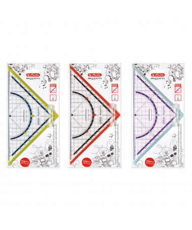 TREKËNDËSH GJEOMETRIK my.pen, 25cm HERLITZ